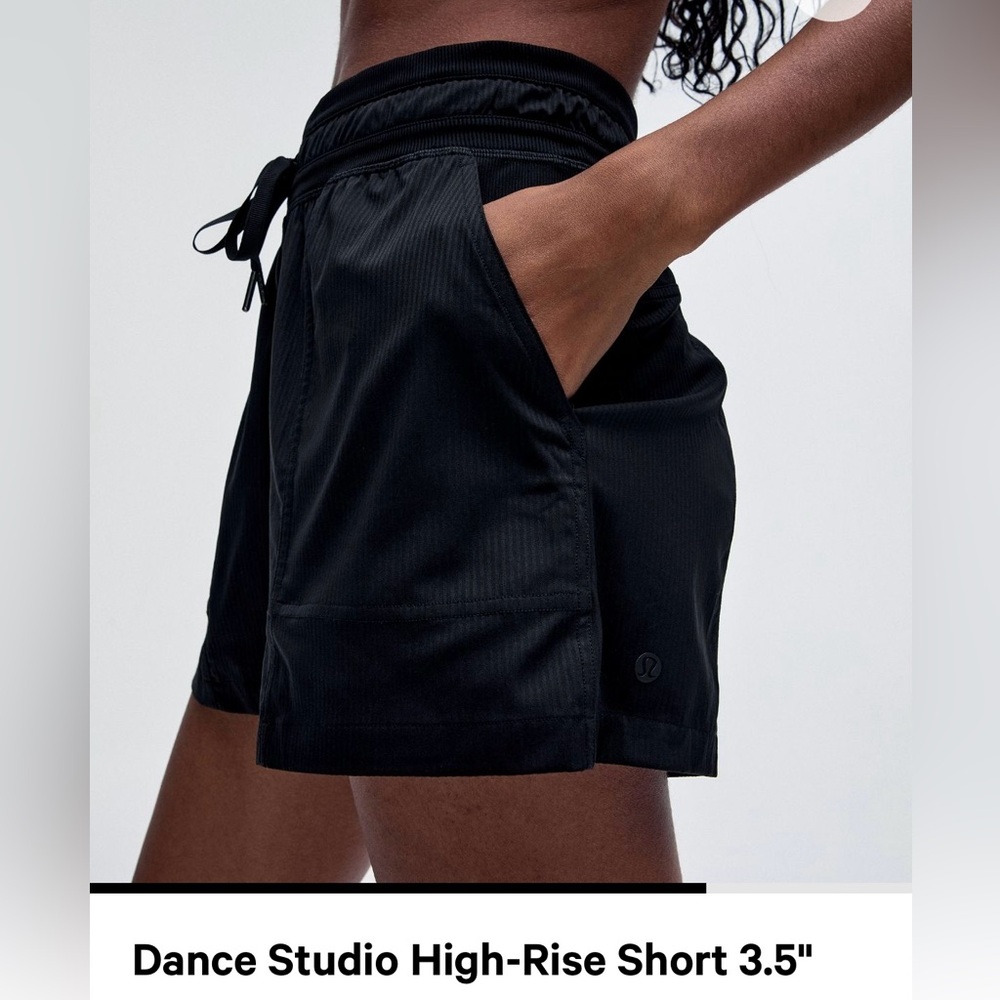 Lululemon. Dance studio high-rise shorts. Size 4